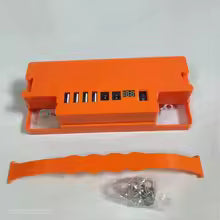 Multi functional mobile power bank with USB fast charging battery 12V20A, equipped with LED lights and digital display screen