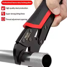 DELIXI ELECTRIC Lock Pliers 7-Inch Round/straight Universal Pressure Pliers Industrial-